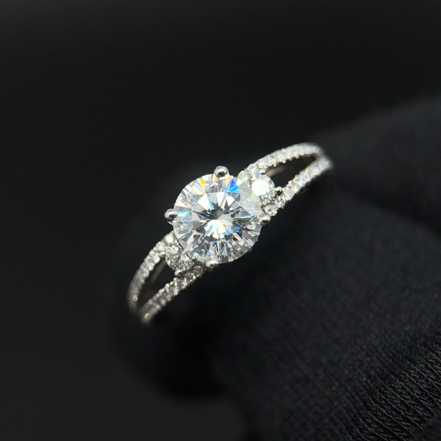 Moissanite Engagement Ring