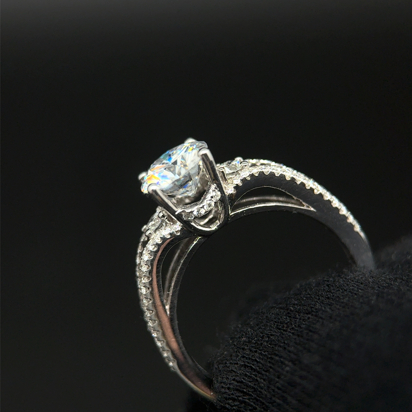 Moissanite Engagement Ring