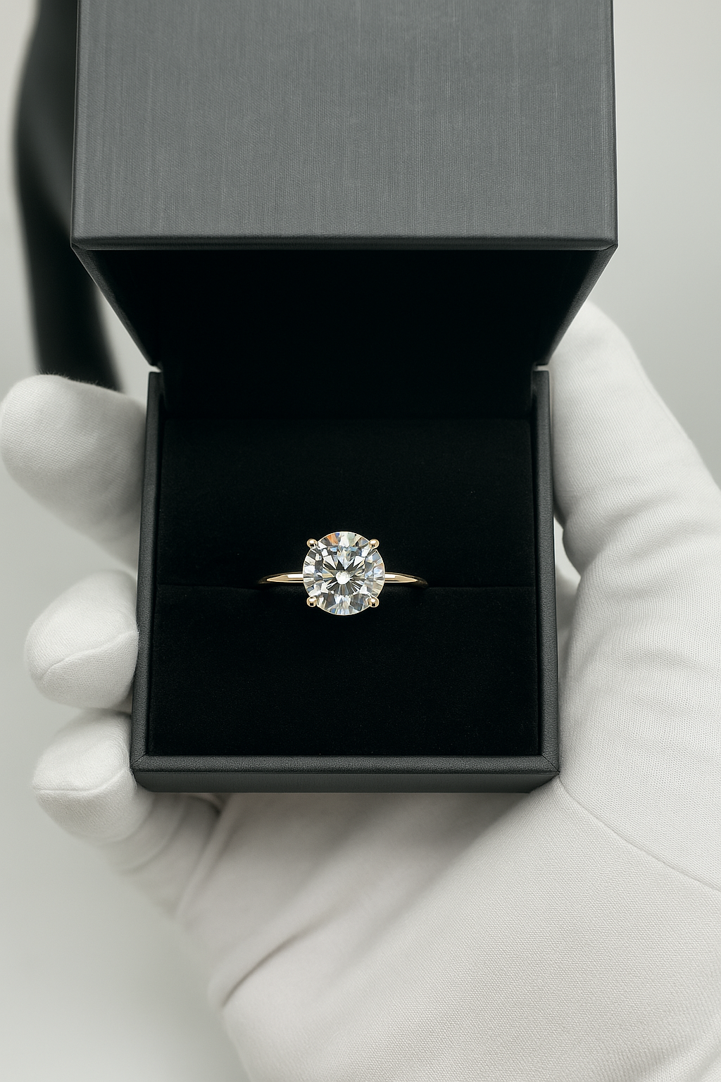 Round Shaped Diamond Engagement Ring (Lab Grown)