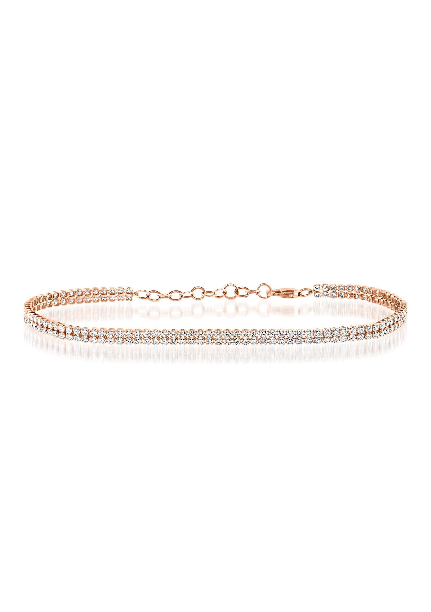 Diamond Bracelet in 14k Rose Gold