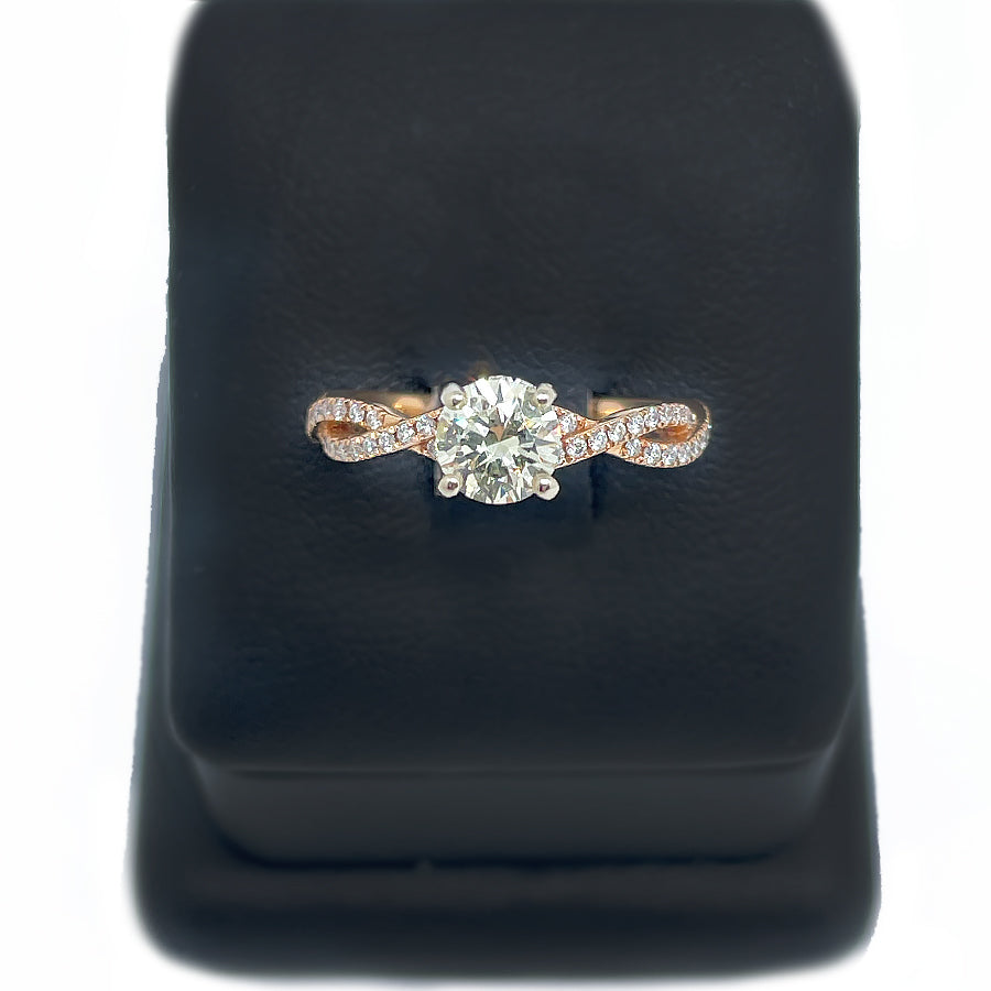 Petite Diamond Engagement Ring