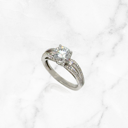 Moissanite Engagement Ring