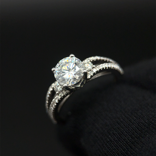 Moissanite Engagement Ring