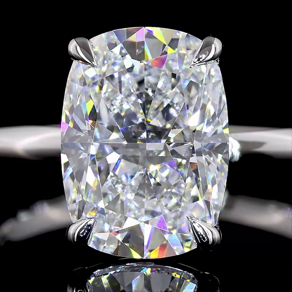 Cushion Brilliant Shape Solitaire Engagement Ring (Lab Grown)
