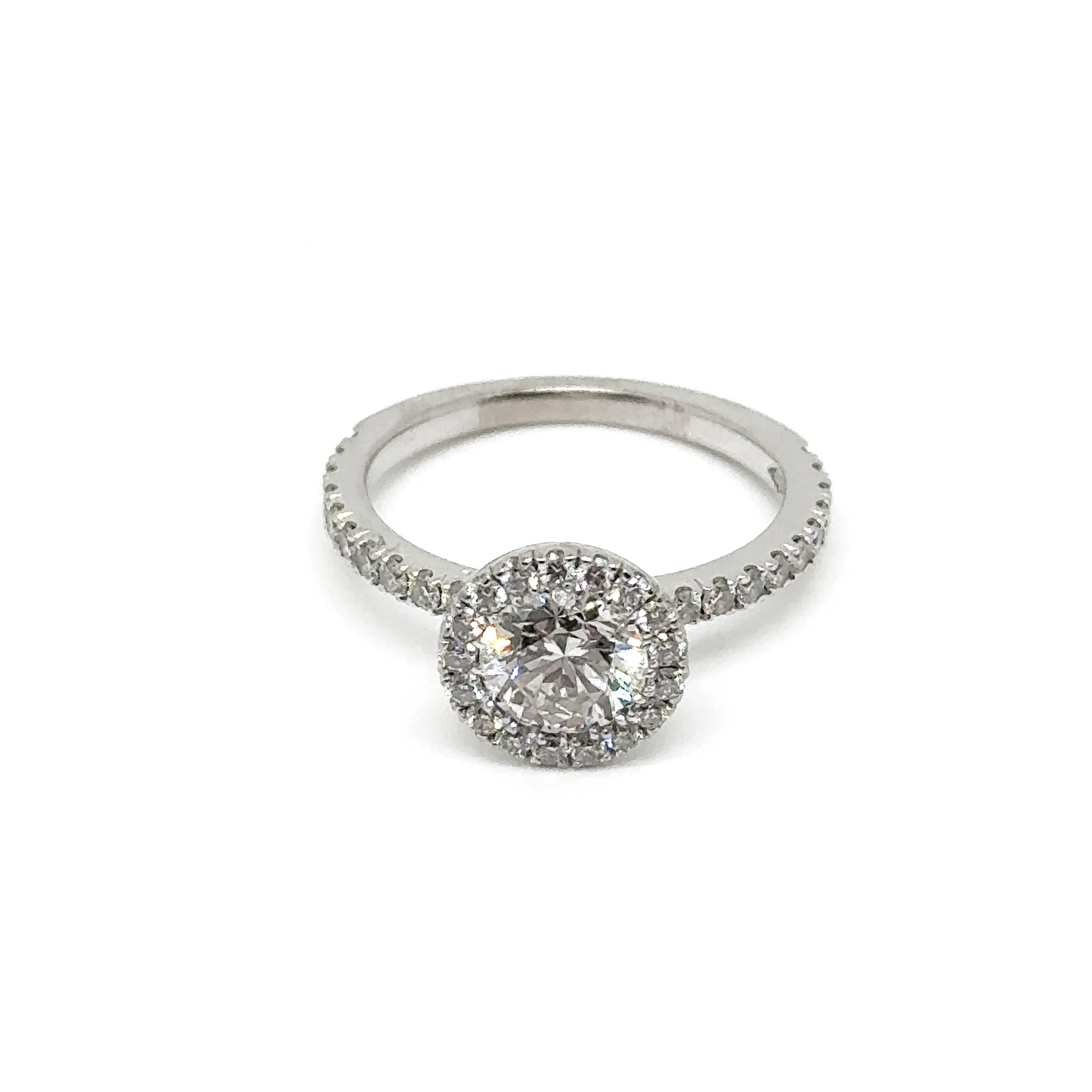 Halo Diamond Engagement Ring