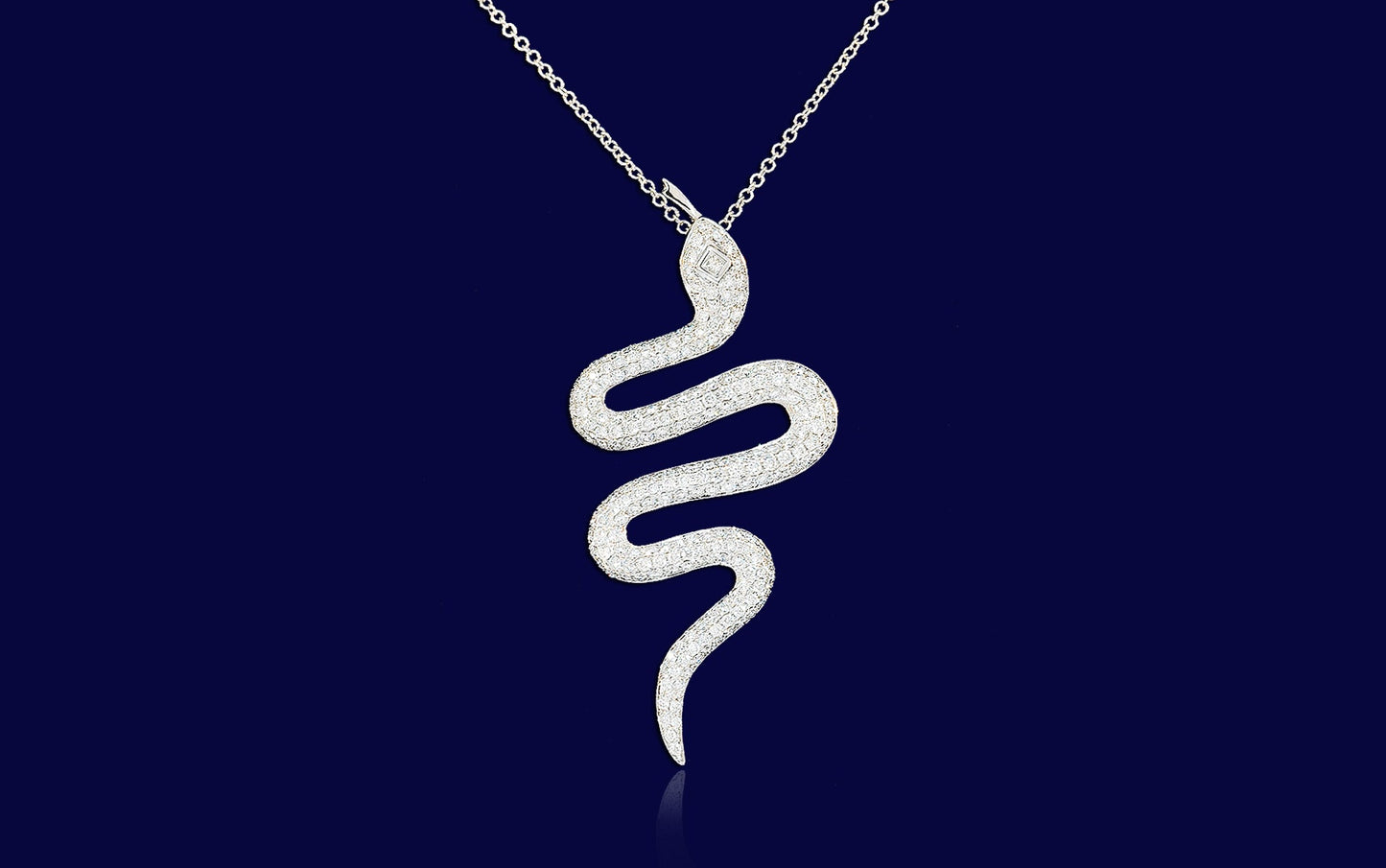 Diamond Snake Pendant