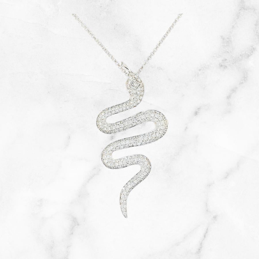 Diamond Snake Pendant