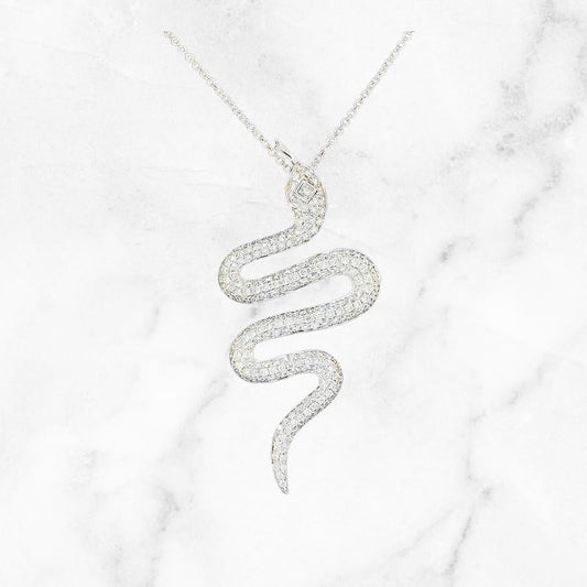 Diamond Snake Pendant