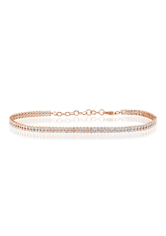 Diamond Bracelet in 14k Rose Gold