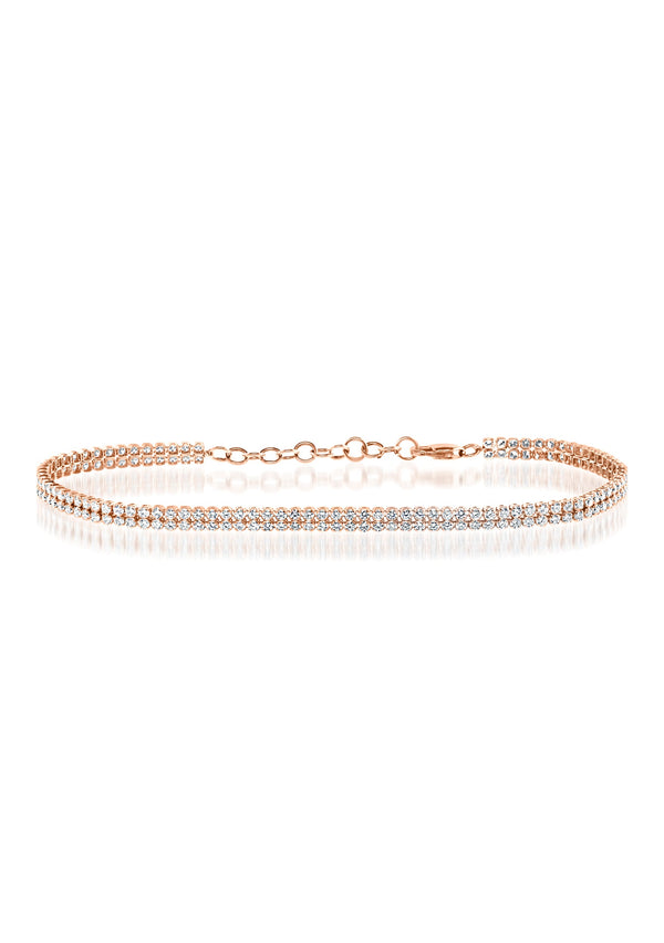 Diamond Bracelet in 14k Rose Gold