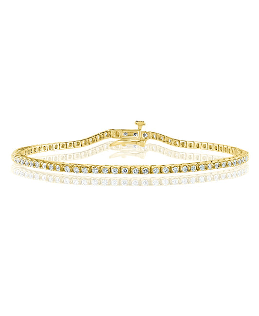 Diamond Tennis Bracelet in 14k Yellow Gold