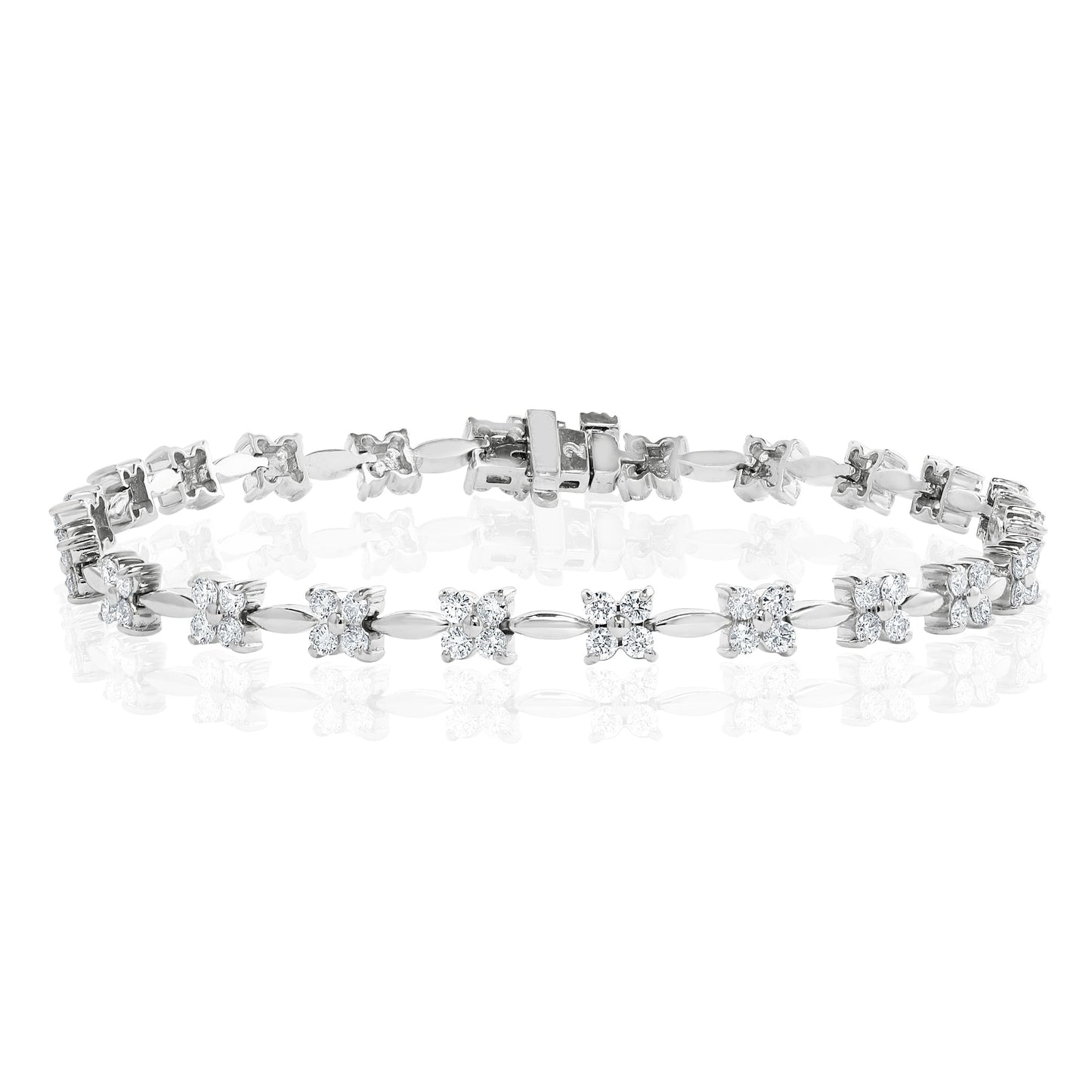 Diamond Bracelet in 14k White Gold