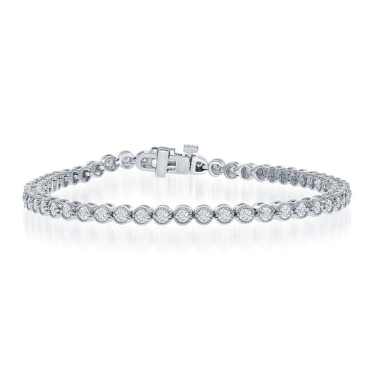 Diamond Bracelet in 14k White Gold