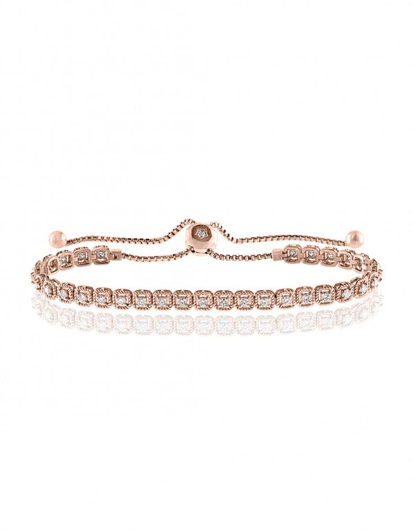 Diamond Bracelet in 14k Rose Gold