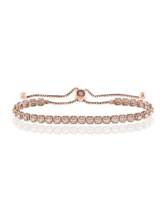 Diamond Bracelet in 14k Rose Gold