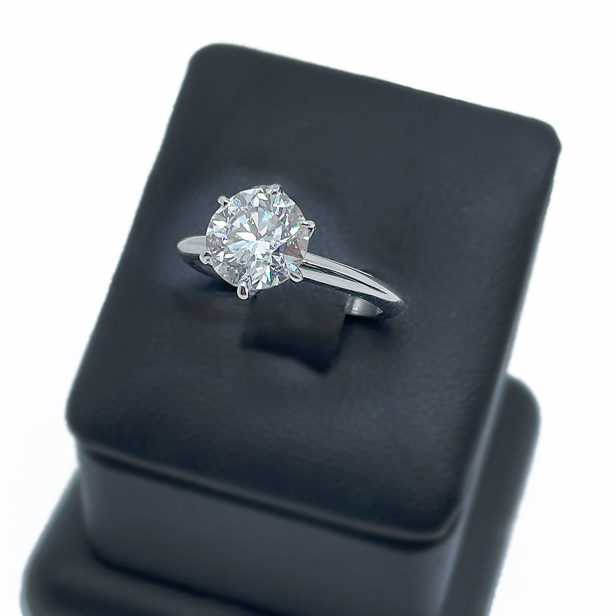 Clarity Enhanced Diamond Engagement Ring