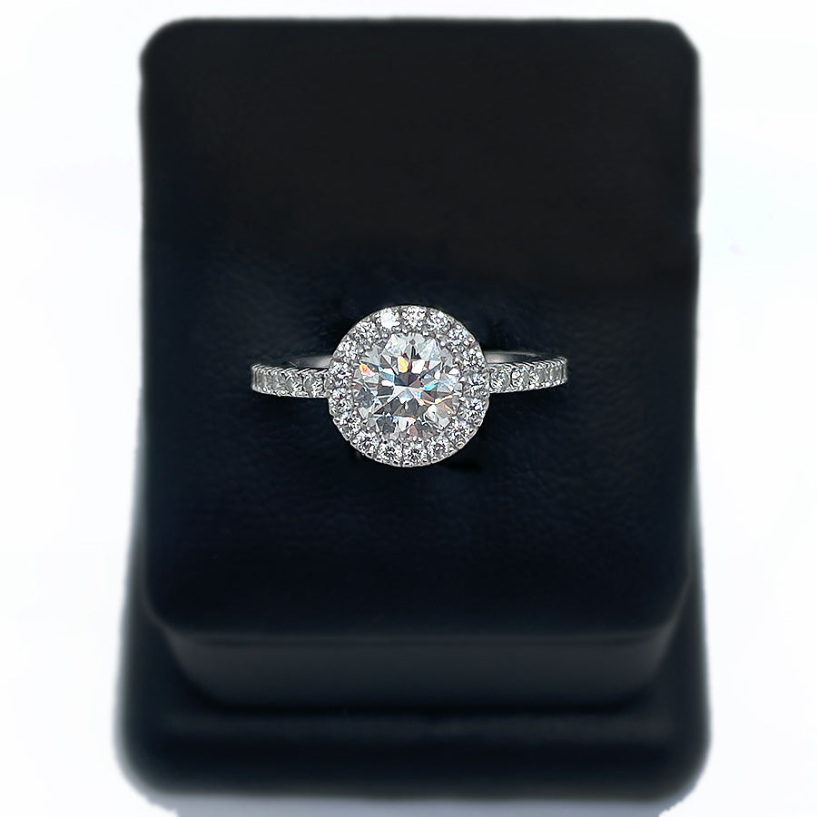 Halo Diamond Engagement Ring