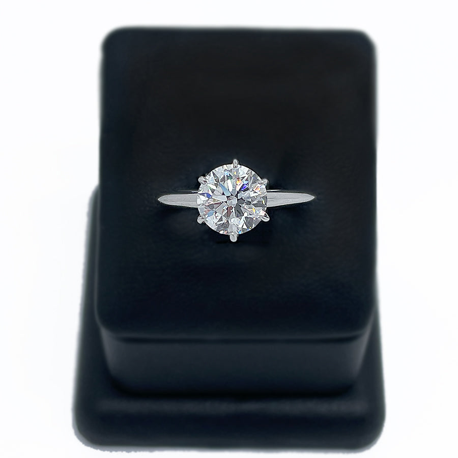 Clarity Enhanced Diamond Engagement Ring