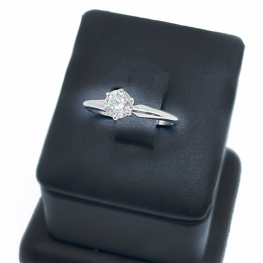 Small Diamond Engagement Ring