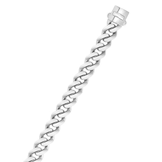 14K White Gold 9.5mm Lite Miami Cuban Link Chain